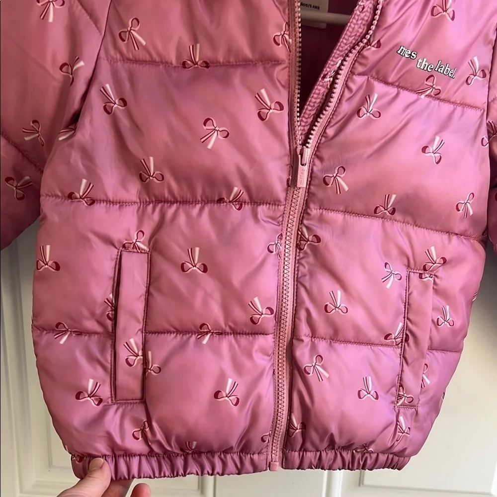 Pink Kids Puffer Jacket